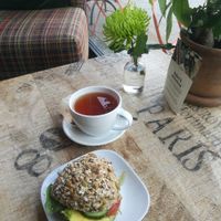 Vegan sandwich at Berbusmel in Bodo