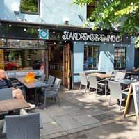 Outdoor patio at St Andrews Brewing Co. in St Andrews