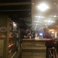 The bar, with lots of flannel! at St Andrews Brewing Co. in St Andrews