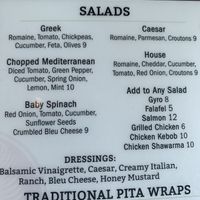 Salad options   at Olive on Main in Laurel