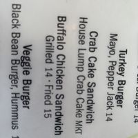 Veggie burger   at Olive on Main in Laurel