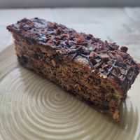 Banana and chocolate (very good) at Coach House Coffee in Stow-on-the-wold