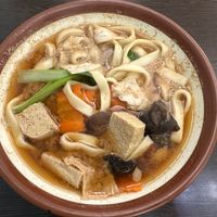 Lemon grass and hot pepper noodle soup  at Shū Xǐ 蔬喜創意素食料理 - Maybe closed in Zhubei
