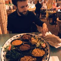 The vegetarian (vegan) shared plate at Viva Afrika in Rotterdam