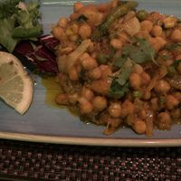 Chickpeas starter  at Shalims Balti House in Weymouth