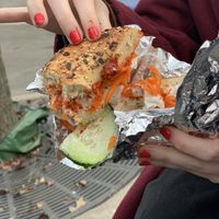 Kimchi Bagel at Familiars in Brooklyn