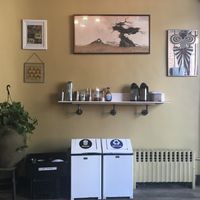 Some condiments  at Familiars in Brooklyn