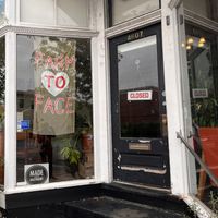 Adorable store front   at Farm to Face Cafe in Baltimore