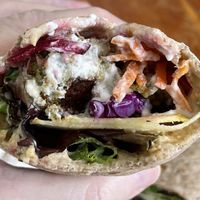 Falafel wrap  at Farm to Face Cafe in Baltimore