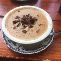 vegan corn chowder at Farm to Face Cafe in Baltimore