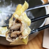 Mushroom Dumpling - inside at Rice Paper Scissors in Melbourne