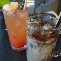 Vietnamese coffe $8.00: ok, the condensed milk if it was that was watery at Rice Paper Scissors in Melbourne