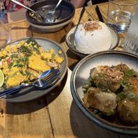 Larb and Tofu dishes   at Rice Paper Scissors in Melbourne