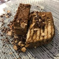 Tarta de galleta y moka at DUE Cocina Italiana in Valencia