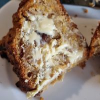 Orange scone at Deluxe Cafe in Wellington