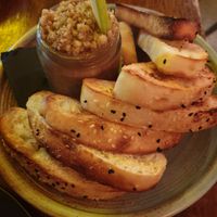 Mushroom and walnut pate at You Came Again in West End