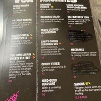Menu  at You Came Again in West End