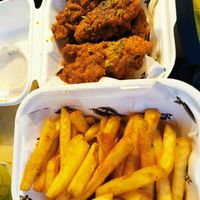 6  buffalo wings and bare fries at Dirty Kitch in Coventry
