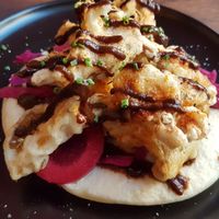 Delicious mix with mushrooms at Dumbo in Rotterdam