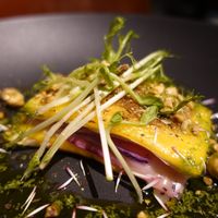 "Destructed lasagne" at Dumbo in Rotterdam