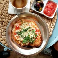 The most delicious vegan focaccia (Italian bread)

 at Shizen in Tel Aviv