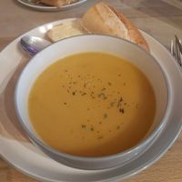 Golden soup at The Alleycat in Inverness