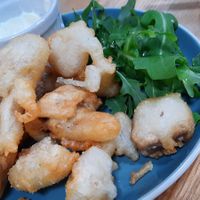 Deep fried mushrooms at The Alleycat in Inverness