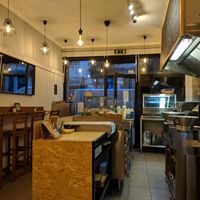 Counter where you order at Vegger in Brussels