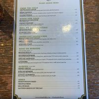 Plant Based Menu at Rock & Reilly's - OMV in Los Angeles