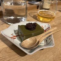 Matcha pudding  at Murasaki at Hotel Helka in Helsinki