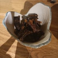 Fried eggplant with miso sauce at Murasaki at Hotel Helka in Helsinki