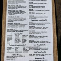 Menu at Haleʻiwa Bowls in Haleiwa
