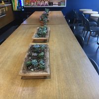 Inside seating at Honeybrains in New York City