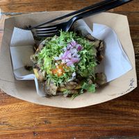 Black bean and mushroom sope  at Hunger Street Tacos in Winter Park