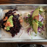 Mouthwatering vegan tacos!!!!!! at Hunger Street Tacos in Winter Park