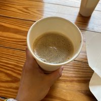 Lavender oat latte   at Baines Books & Coffee in Scottsville