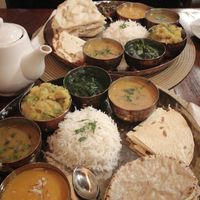 thali vegetarian menu at Shree Ram in Lisbon