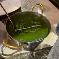 Spinach and peas cury at Shree Ram in Lisbon