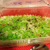 Tri coloured birayani at Shree Ram in Lisbon