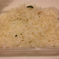 Plain rice at Shree Ram in Lisbon