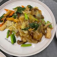 Sweet black soy veg and noodles  at Talalaks Emporium Food Hall in Bangkok