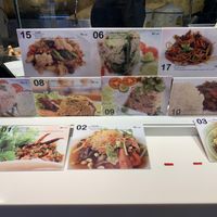 Mains options at Talalaks Emporium Food Hall in Bangkok