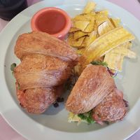 Avacado and cheez croissant at Miss Chickpea's Bakeshop in San Antonio