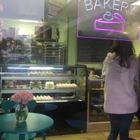 Dessert display at Miss Chickpea's Bakeshop in San Antonio
