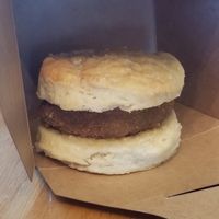 Agave Chikn Biscuit at Miss Chickpea's Bakeshop in San Antonio