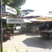 Beach Road entrance after walking through the gardens. at Garden Cafe in Pattaya