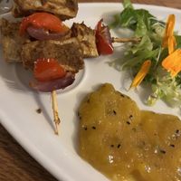 Indian supper club tofu tikka   at REfUSE Café in Chester-le-street