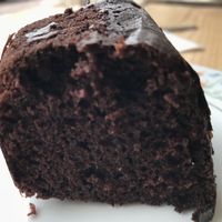 Vegan choc cake  at REfUSE Café in Chester-le-street
