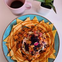 Some of the best nachos I've ever had at Alkaline Kitchen in Middlesbrough