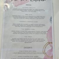 Menu  at Alkaline Kitchen in Middlesbrough